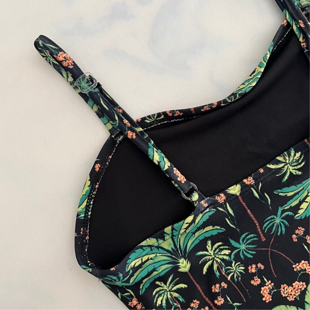 Old Navy Girls Palm Tree Bandeau Style One-Piece Swimsuit - Picture 5 of 7